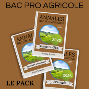 Annales Bac Pro Agricole Pack Matières Générales 2026
