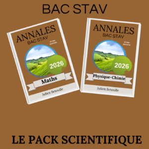Annales bac techno STAV Pack Matières Scientifiques 2026